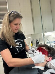 Babbi working on client